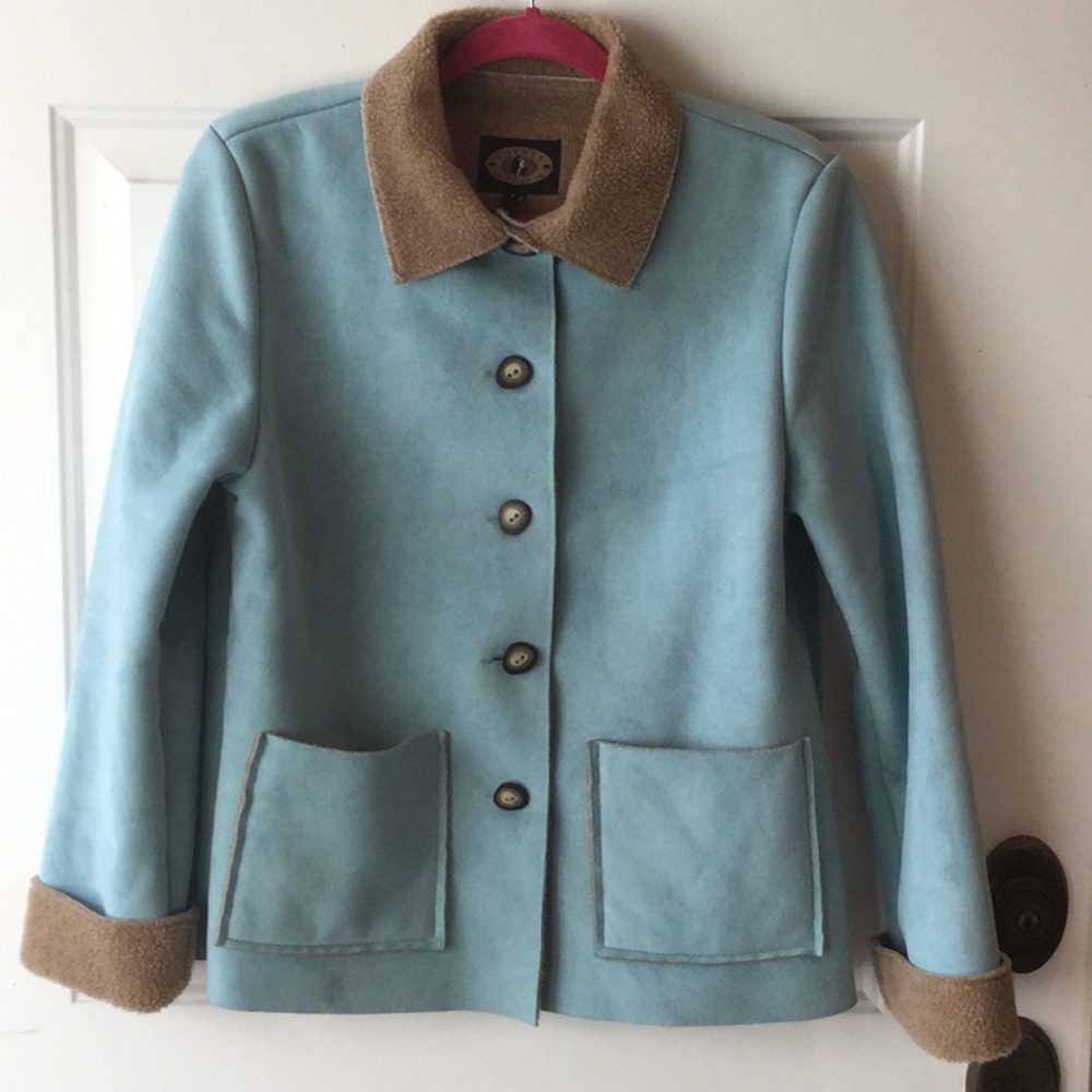County Clothing Co Faux Suede Cloth Jacket